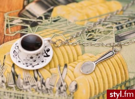 filiżanka kawy - 13$ (wisiorek) - Pozostałe Dodatki Moda