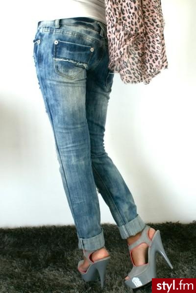 Jeansy Spodnie Moda