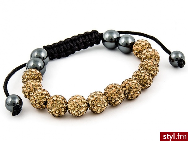 BRANSOLETKA SHAMBALLA GOLD - Bransoletki Biżuteria Moda