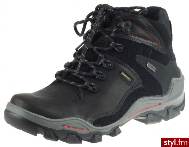 NIK Buty trekkingowe Giatoma Niccoli 02-0175 Czarne (lico) - Pozostałe Buty Moda