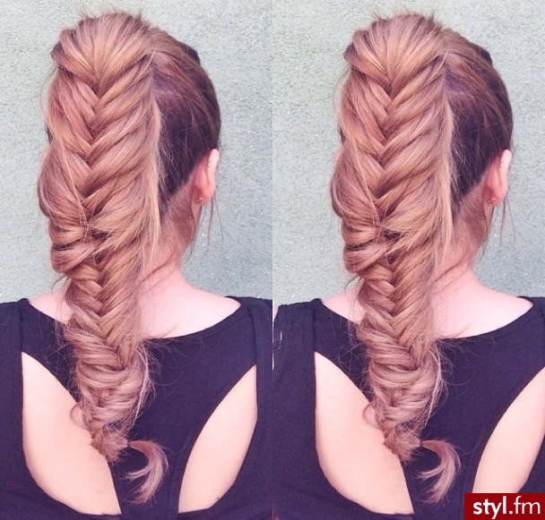Blond Warkocze Kręcone Na co dzień Długie Fryzury