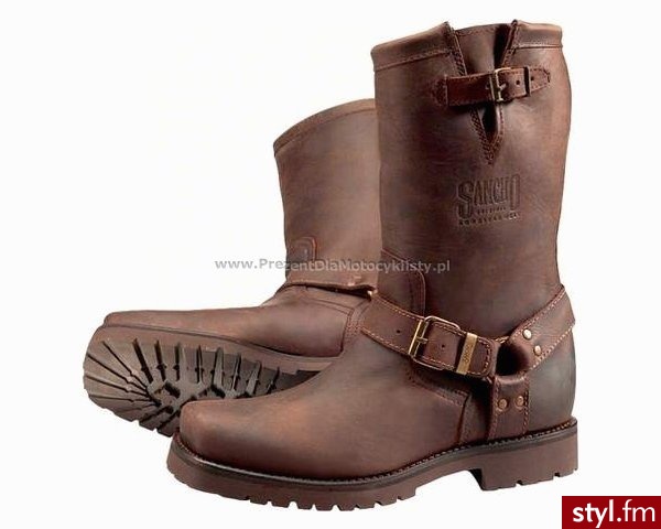 Buty Sancho Engineer 3 brązowe - Pozostałe Buty Moda