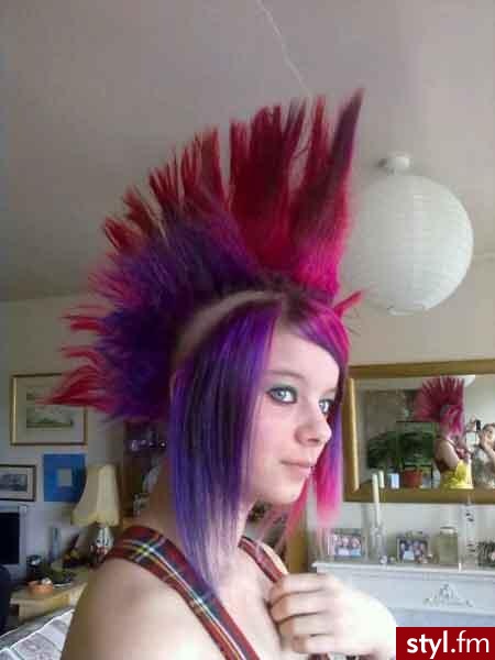 Punk Rock Alternatywne Średnie Fryzury