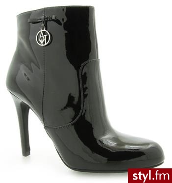 Armani Jeans BOTKI U5520 BLACK - Botki Buty Moda