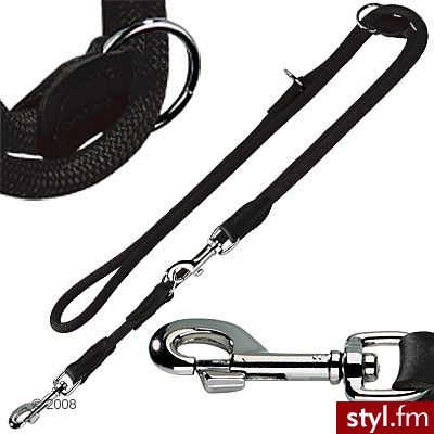 Hunter regulowana smycz Freestyle czarna - Dł. 200 cm, O 10 mm - Psy Zwierzaki