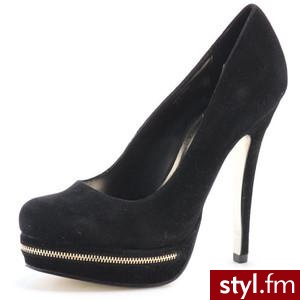 Black zip detail platform court shoes - Polyvore. Pobrano ze strony: http://www.polyvore.com/black_zip_detail_platform_court/thing?id=16340573 - Pozostałe Buty Moda