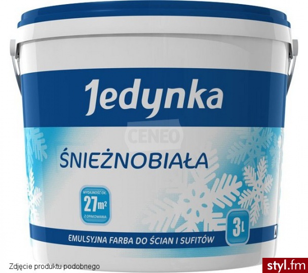 Jedynka ŚNIEŻNOBIAŁA emulsyjna 10l 7351910010 - Emu Buty Moda