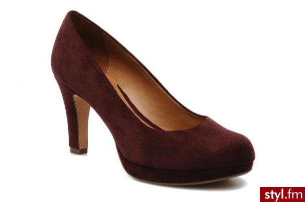 Clarks CZÓŁENKA ANIKA KENDRA BY CLARKS (Bordowy) - Czółenka Buty Moda