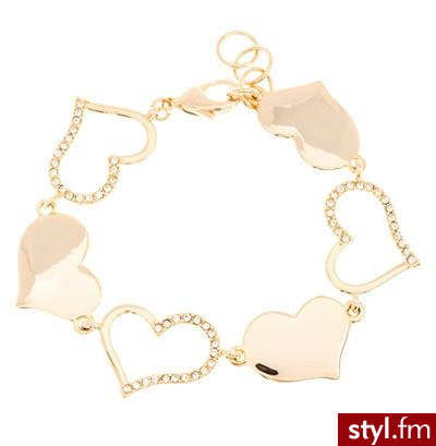 serduszkowa bronsoletka firmy Guess - 25$ - Pozostałe Dodatki Moda