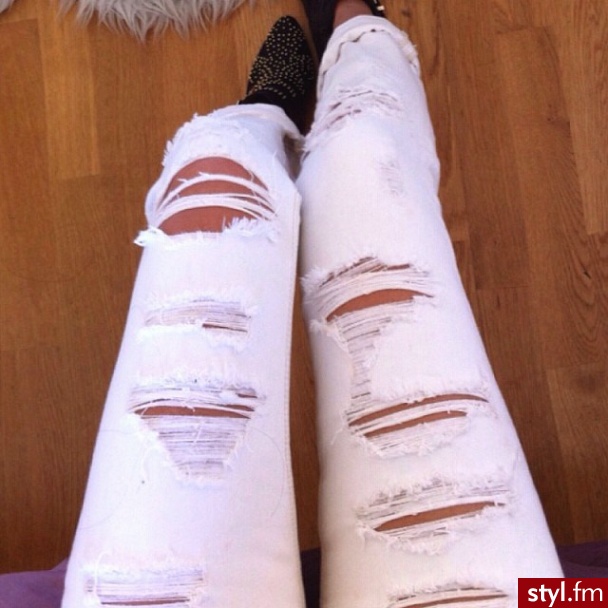 Jeansy Spodnie Moda