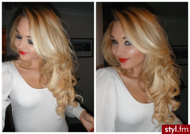 Blond Rozpuszczone Kręcone Na co dzień Długie Fryzury