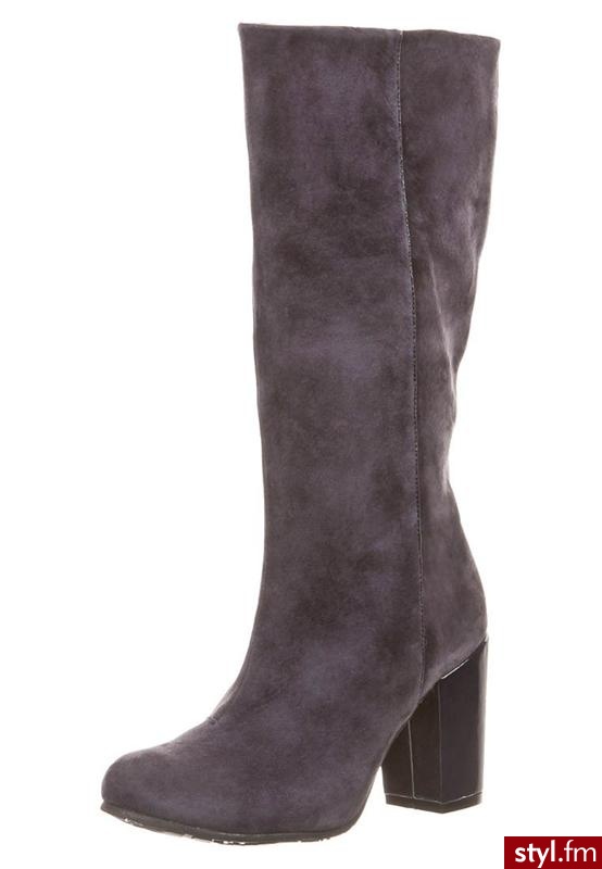 Zign Kozaki niebieski - Kozaki Buty Moda