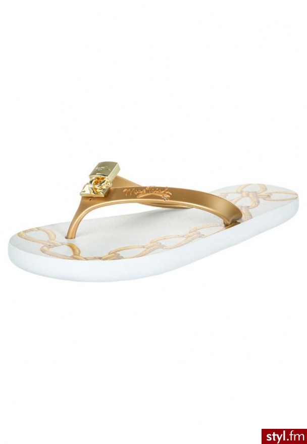 Miss Trish LOCK Japonki kąpielowe złoty (MTR13-114) - Klapki Buty Moda
