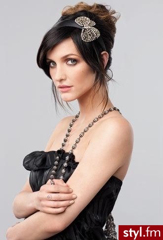 Ashlee Simpson - Brązowe Upięcie Proste Na co dzień Długie Fryzury