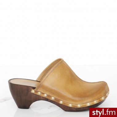 Venezia KLAPKI NA PLATFORMIE 2837 TUF CUOI - Klapki Buty Moda