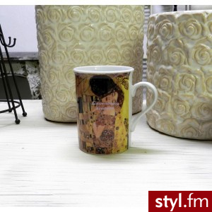 Lawendowy Kredens Kubek Gustav Klimt The Kiss LKCKzSS01 - Pozostałe Biżuteria Moda