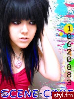 EMO Alternatywne Średnie Fryzury