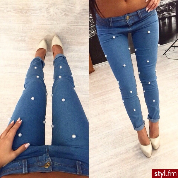 Jeansy Spodnie Moda
