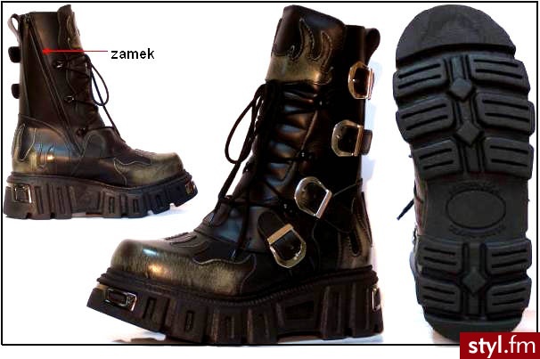Buty- Heavy z płomieniami -KMM - Glany Buty Moda