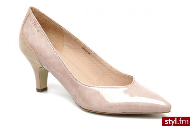 Esprit CZÓŁENKA WALLY VERNICE PUMP BY (Różowy) - Czółenka Buty Moda