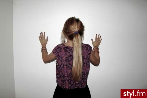 Blond Kok Proste Na co dzień Długie Fryzury
