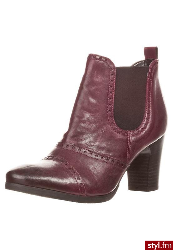 Pier One Botki czerwony - Botki Buty Moda