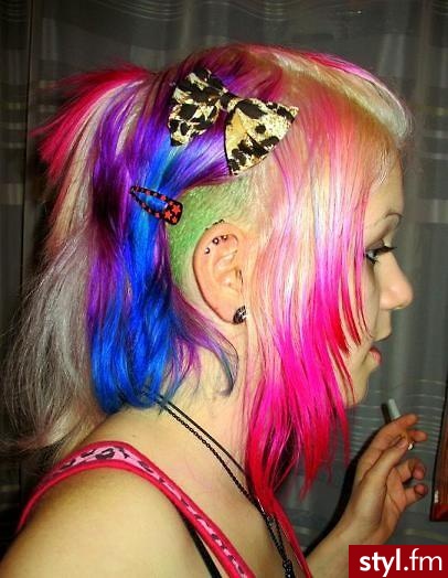 Punk Rock Alternatywne Średnie Fryzury