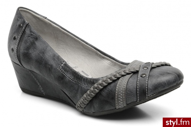 Mustang shoes Balerinki Maca (Szary) - Balerinki Buty Moda