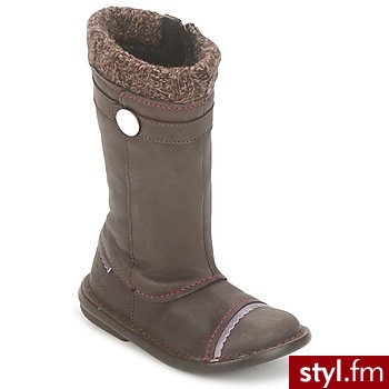 Kickers Buty Dziecko  Modeuse Brown / Fonce - Kozaki Buty Moda