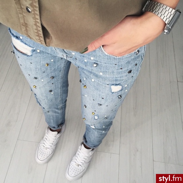 Jeansy Spodnie Moda