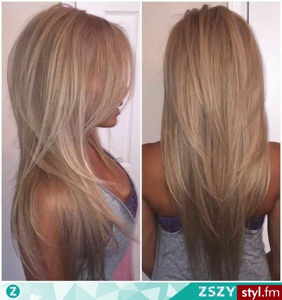 Mega Ścięcie <3 - Blond Rozpuszczone Proste Na co dzień Długie Fryzury