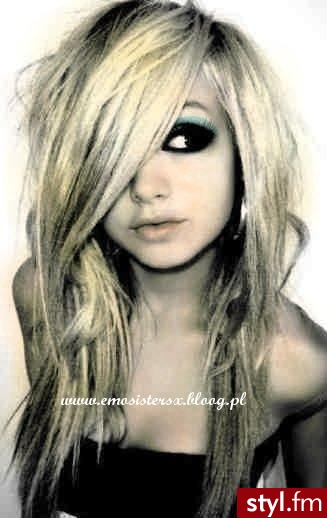 EMO Alternatywne Średnie Fryzury