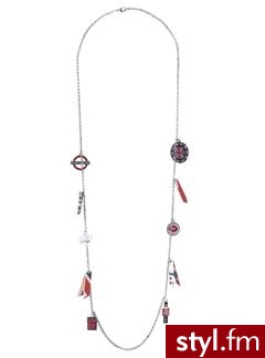 'London' fashion necklace - Shiny silver - Promod. Pobrano ze strony: http://www.promod.co.uk/jewellery/necklaces/-london--fashion-necklace-shiny-silver-R1290284932.html - Pozostałe Dodatki Moda