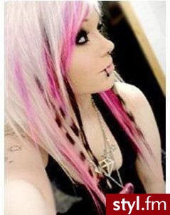 EMO Alternatywne Średnie Fryzury