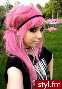 EMO Alternatywne Średnie Fryzury