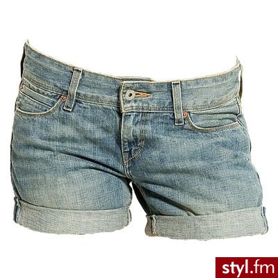 Jeans Hotpants in Hellblau - Levis® - Polyvore. Pobrano ze strony: http://www.polyvore.com/cgi/thing?id=18563550 - Pozostałe Ciuchy Moda