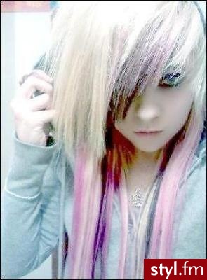EMO Alternatywne Średnie Fryzury