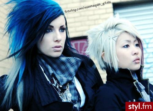 EMO Alternatywne Średnie Fryzury