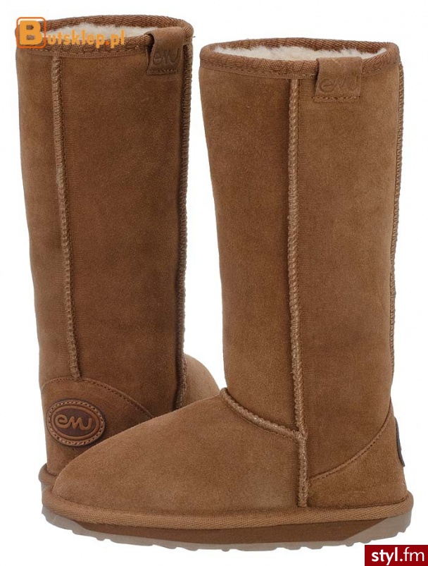 EMU Australia buty Wallaby Hi Kids Chestnut (K10101) - Emu Buty Moda