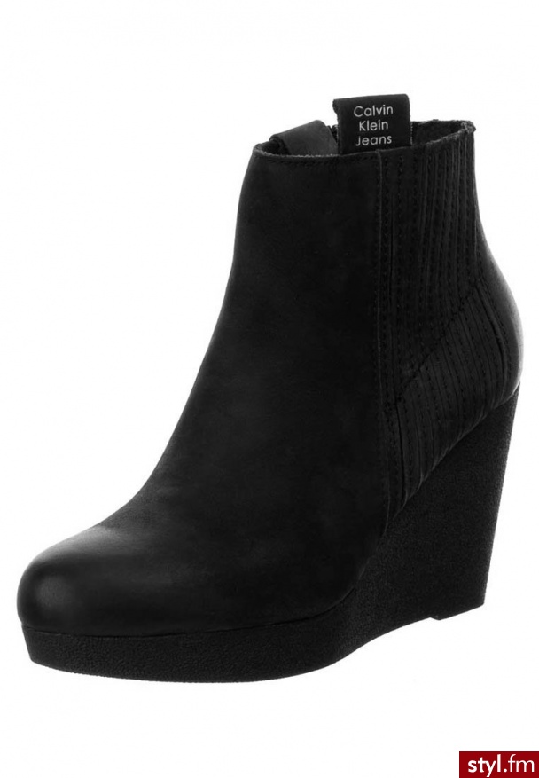 Calvin Klein Jeans SUZIE Botki czarny - Botki Buty Moda