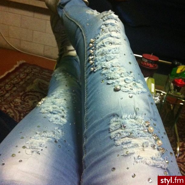 Jeansy Spodnie Moda