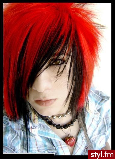 EMO Alternatywne Średnie Fryzury