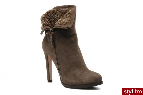 Pura Lopez PÓŁBUTY I BOTKI PUERTOLLA BY PURA LOPEZ (Szary) - Botki Buty Moda