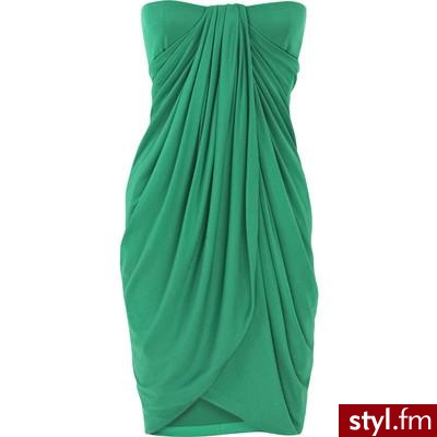 Strapless drape silk dress - Giambattista Valli - Polyvore. Pobrano ze strony: http://www.polyvore.com/strapless_drape_silk_dress/thing?id=16270149 - Pozostałe Ciuchy Moda