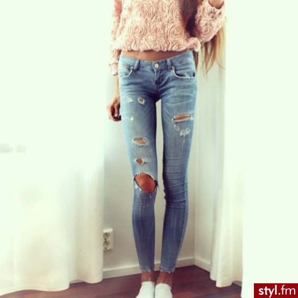 Jeansy Spodnie Moda