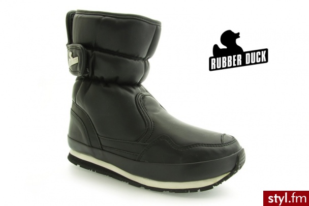 RUBBER DUCK Snow Joggers Sporty Washed Fake Leather - Kozaki Buty Moda