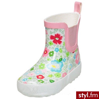 PLAYSHOES PLAYSHOES Kalosze w kwiatki różnokolorowy - Kalosze Buty Moda