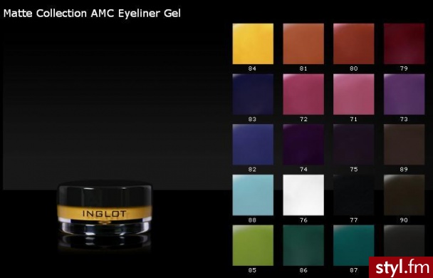 INGLOT Matte Collection AMC Eyeliner Gel<br>34 zł - Dzienne Makijaże