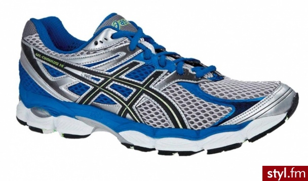 Buty Asics Gel-Cumulus 14 Sportowe Odcienie szarości i srebra - Sportowe Buty Moda