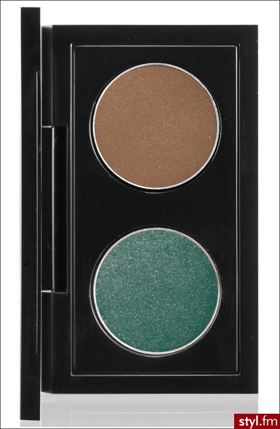 MAC Double Feature 4 Deep forest green (Veluxe Pearl) / Mid-tone ochre brown (Matte) - Wieczorowe Makijaże